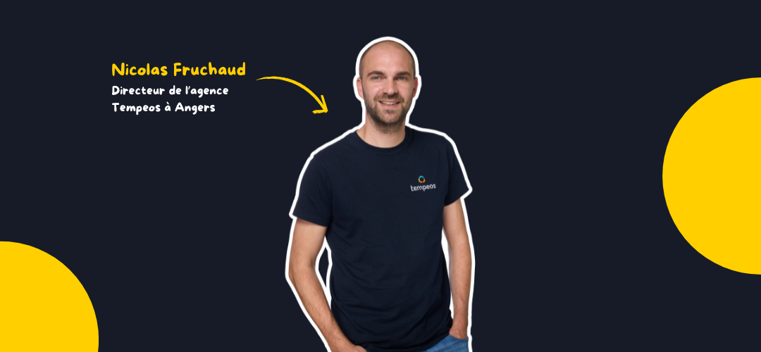 Nicolas Fruchaud, directeur de l'agence Tempeos à Angers, franchisé ayant réussi sa reconversion professionnelle en franchise B2B